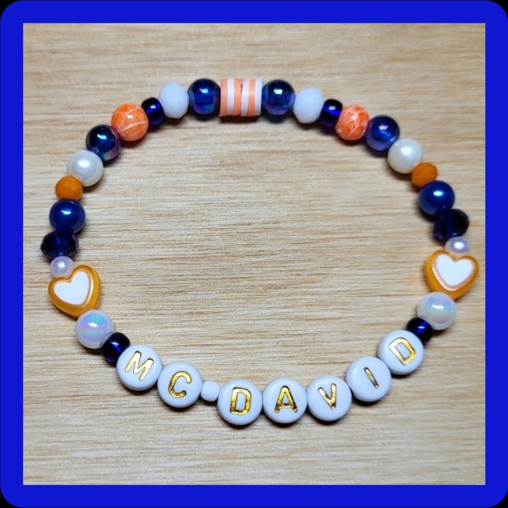 McDavid Oilers- Friendship Bracelet, Size 6"; 7"; 8"